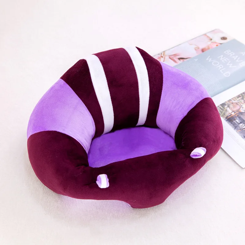 Топ для маленьких детей, Поддержка сиденье Плюшевые диван младенческой учится сидеть стул держать сидя удобную для 0-12 месяцев детский стульчик - Цвет: Purple