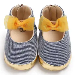 Telotuny для малышей для девочек мягкая подошва кроватки малыша новорожденных обувь удобная кровать обувь холст мягкое S3FEB28