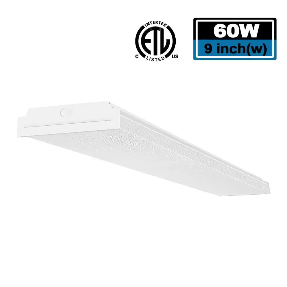 60w Garage Lights Led Wraparound Light 4ft Led Shop Ceiling Lights