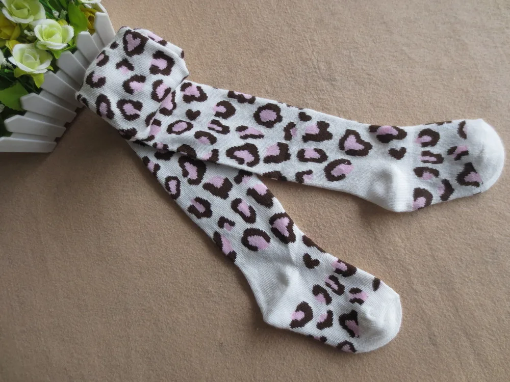 Fashion Design/ pink leopard Animal print tights/pantyhose/Baby Girl