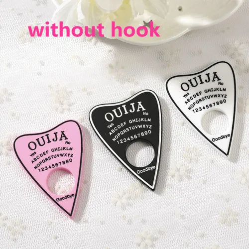 without hooks 10 шт. 42*60 мм Ouija Planchette Амулеты с плоской задней частью кабошоны из смолы блестящие аксессуары для ожерелья Кулон DIY - Окраска металла: without hooks
