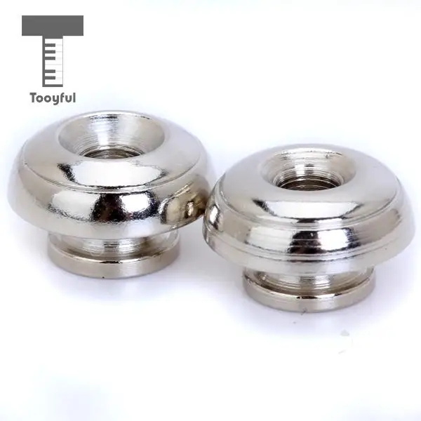 Tooyful 2pcs Chrome Steel Strap Locks Straplocks with Mushroom head for Banjo Mandolin Guitar Quality Accessories 