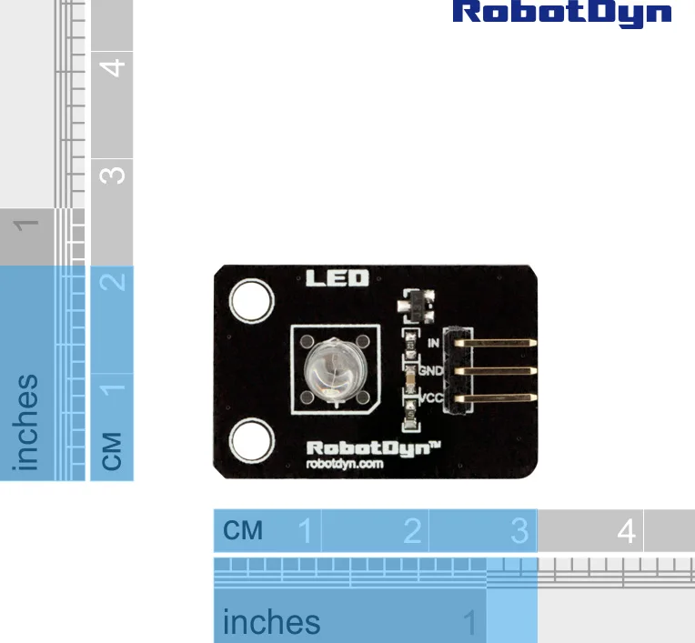 Color LED module (GREEN). 3.3V/5V