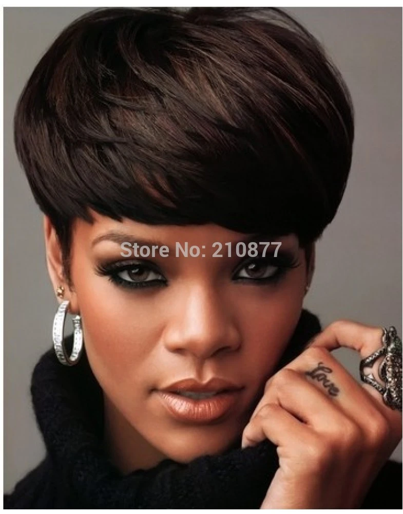 Celebrity Hairstyles Rihanna Sexy Hairstyle Short Straight Lady S Fashion Synthetic Hair Wig Wigs Free Shipping Paty Wig Wig Color Wigs Ukwigs Made In China Aliexpress