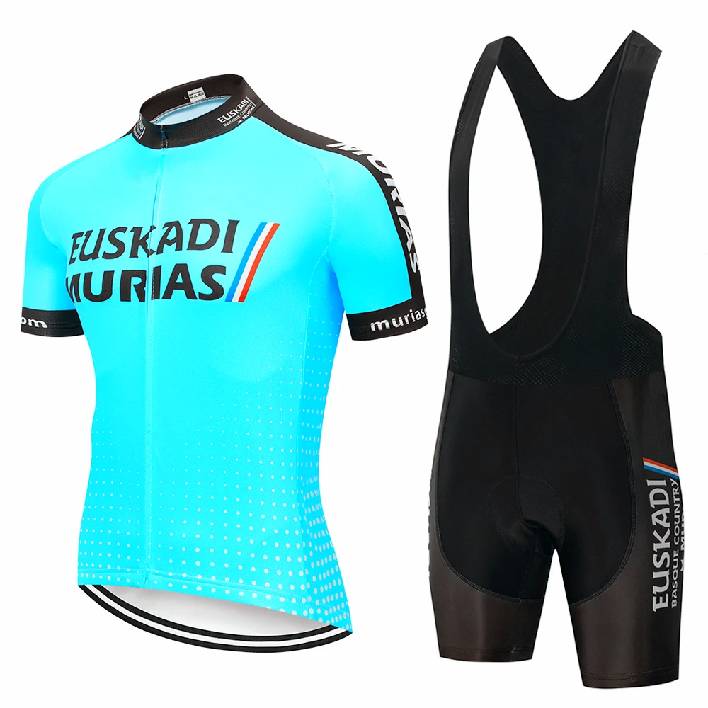 

2019 New TEAM EUSKADI Blue/Green PRO cycling jersey bibs shorts suit Ropa Ciclismo mens summer quick dry BICYCLING Maillot wear