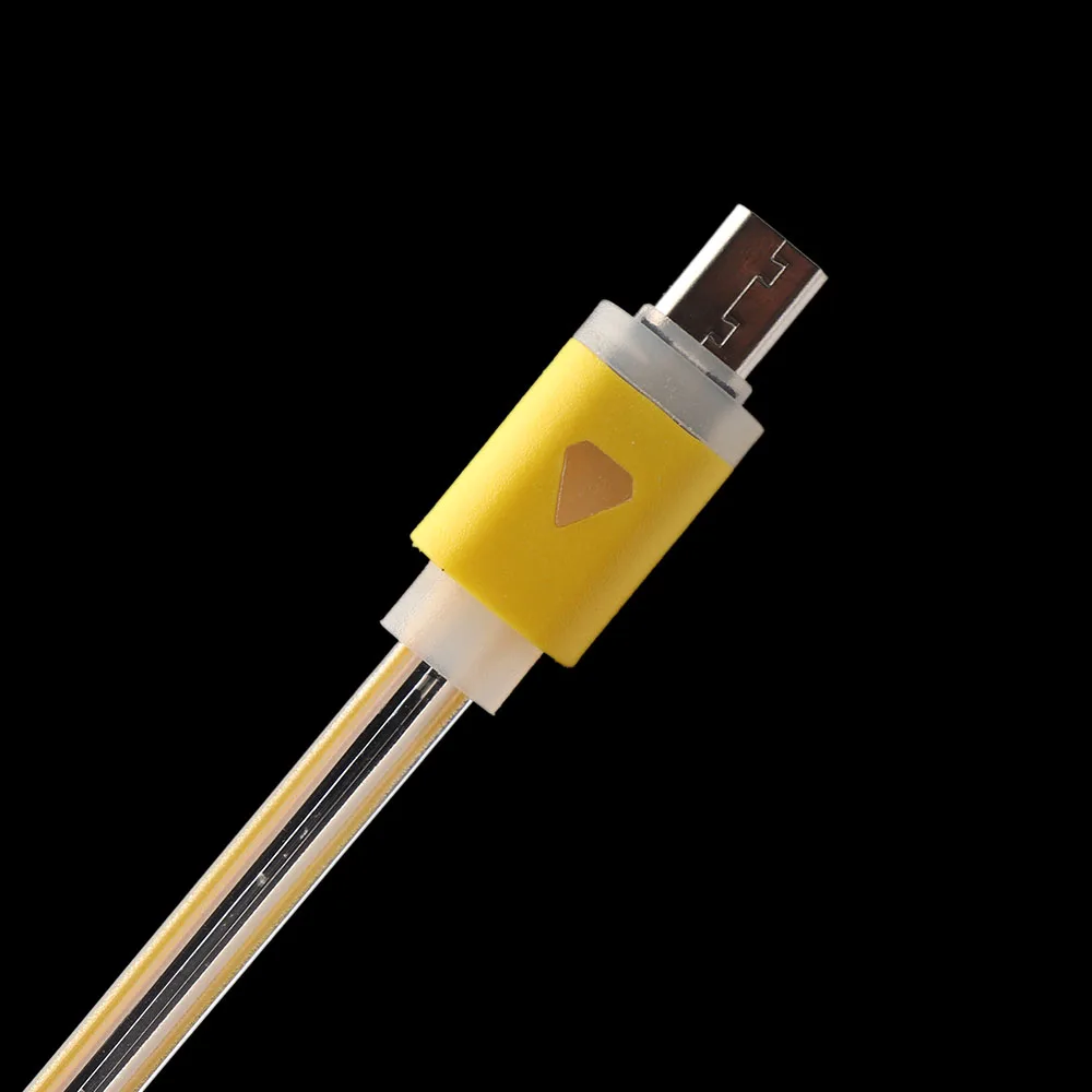 1 шт. модный цветной Micro USB светодиодный кабель-светильник для зарядки и синхронизации данных для смартфонов Android