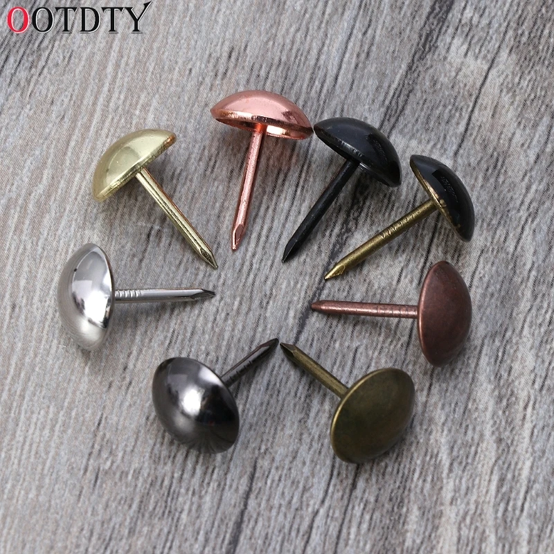100pcs Antique Brass Upholstery Nails Furniture Tacks Pushpins Hardware Decor 100pcs Antique Brass Upholstery Nails Furniture Tacks Pushpins Hardware Decor