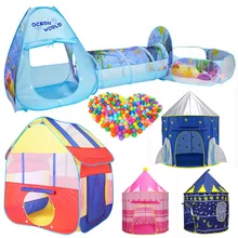 25 стилей складной бассейн-трубка-вигвама детская игровая палатка дом младенец ползает туннель из труб Игровая палатка бассейн океан мяч