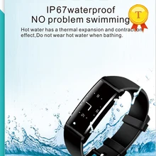 Новое поступление 0,96 дюймовый сенсорный экран умный Браслет сердечного ритма браслет кровяное давление кислородный монитор Smartband