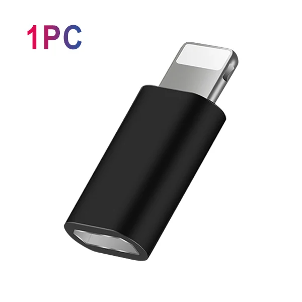 ACCEZZ Micro USB Женский адаптер для Apple OTG конвертер зарядки данных для iphone 5 6 7 8 Plus XS MAX XR для ipad Mini адаптеры - Цвет: 1PC