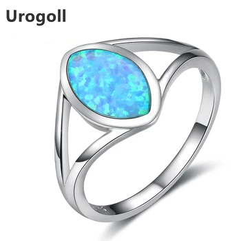 

Trendy Top Quality 925 Sterling Silver Fine Jewelry Opal Rings For Women Luxury Engagement Wedding Jewelry Gifts
