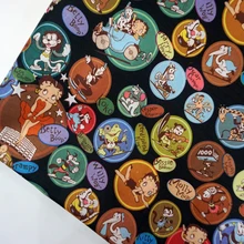 ZENGIA 145*90 см Бетти стиль ПВХ ткани водонепроницаемый ткань Оксфорд ткань для лоскутов ПВХ DIY швейная скатерть плащ