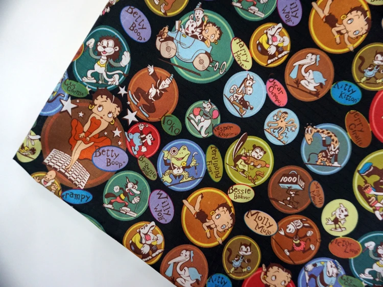 

ZENGIA 145*90cm Betty Style PVC fabrics waterproof Oxford cloth Fabric for patchwork PVC DIY Sewing Tablecloth raincoat