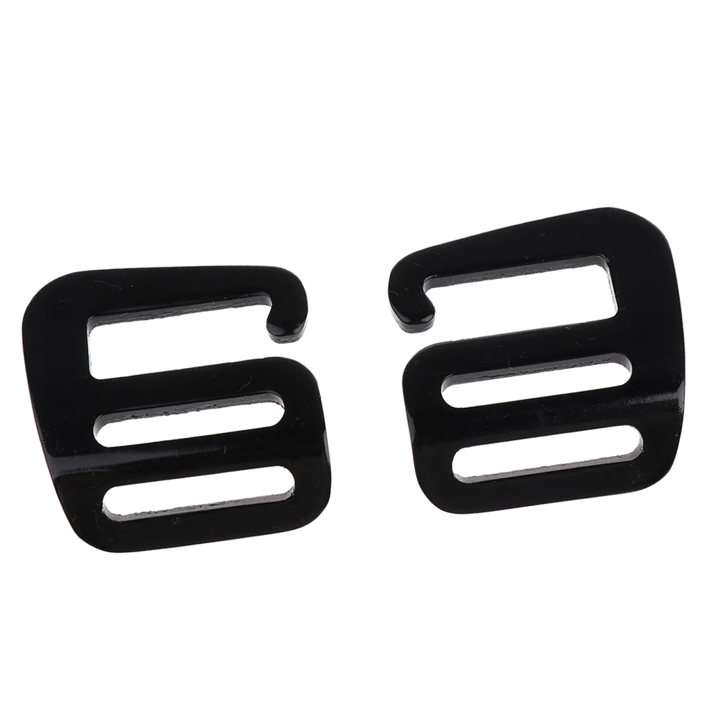 4 Pieces 1inch Sturdy Hook Outdoor Webbing Buckle Luggage Sack Pack Bag Strap Belt 25mm Black Camping Hiking Climbing Accessory
