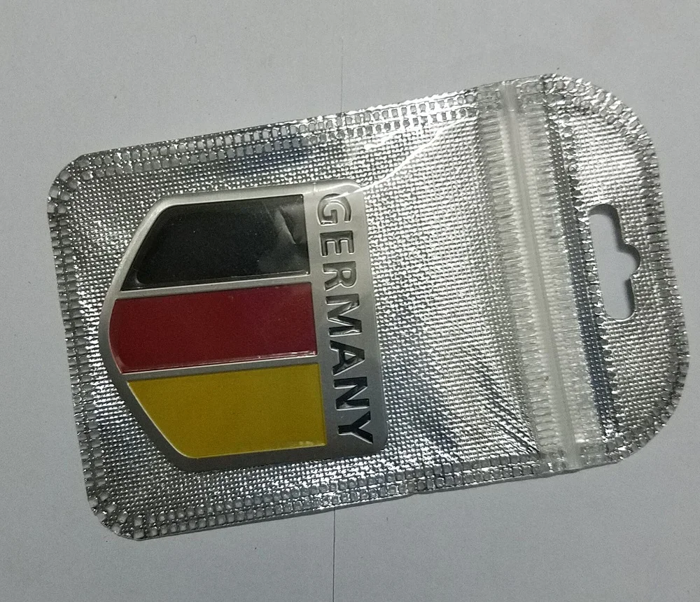 Newest Aluminum German Flag Motor Sport Germany Map Car Emblem Badge Decal Sticker