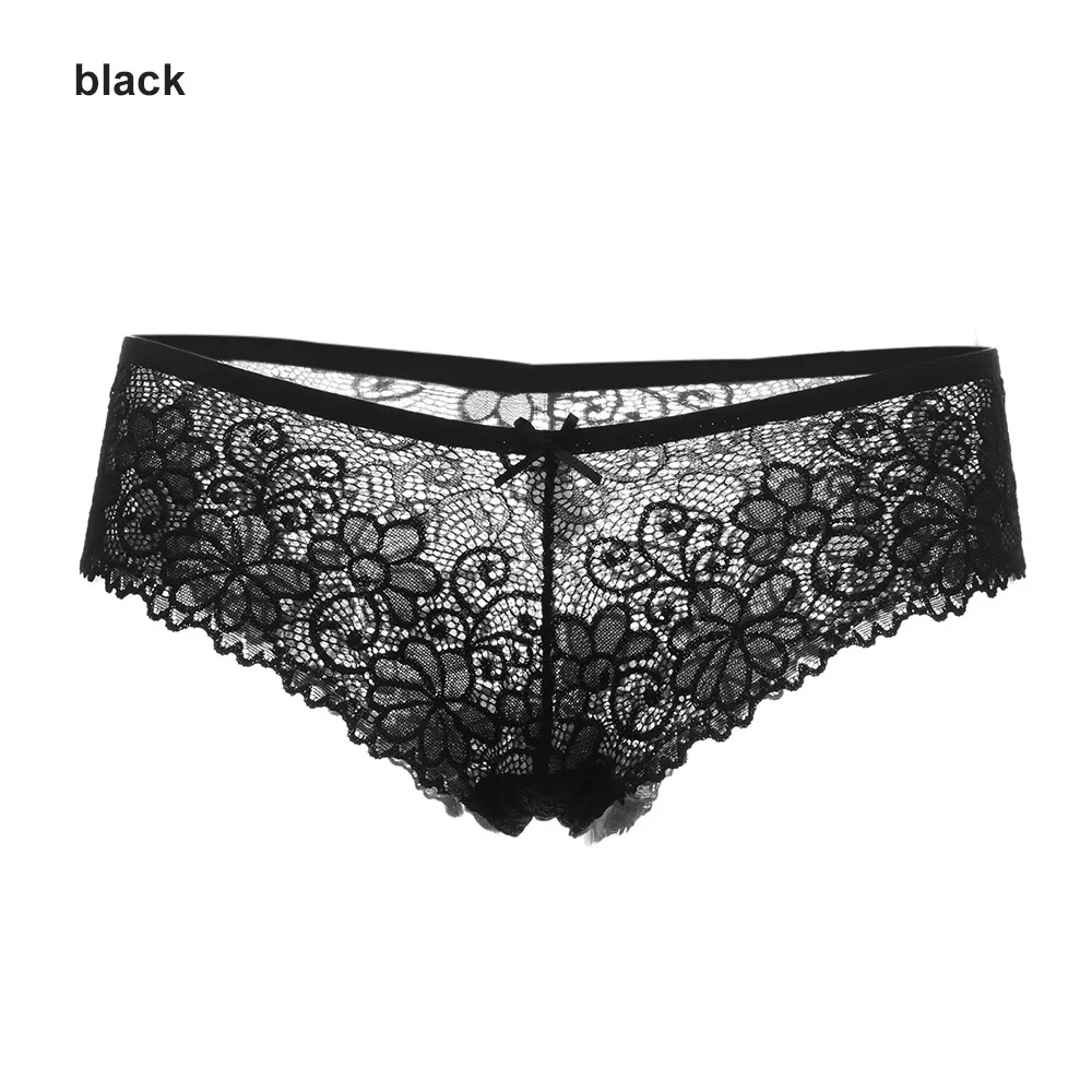 

1PC Women Underwear Floral Lace Briefs Sexy Panties Comfort Underpants Breathable Low Waist Briefs Plus Size Women