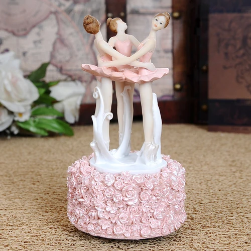 Boite A Musique Fee Ange Decor Pour Maison Danse Fille Artisanat En Resine Cadeaux De Ballet Cadeau De Mariage Pour Enfants Aliexpress