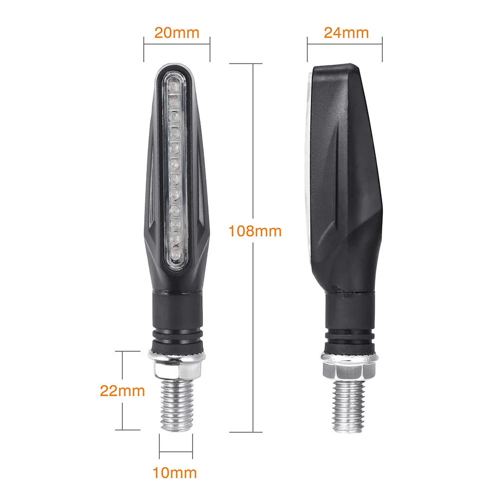 Поворотники на мотоцикл 2 шт. мотоцикл светодиодные сигнальные огни универсальный индикатор мигалка Янтарный мотоцикл лампы Bendable мигающий желтые задние фары