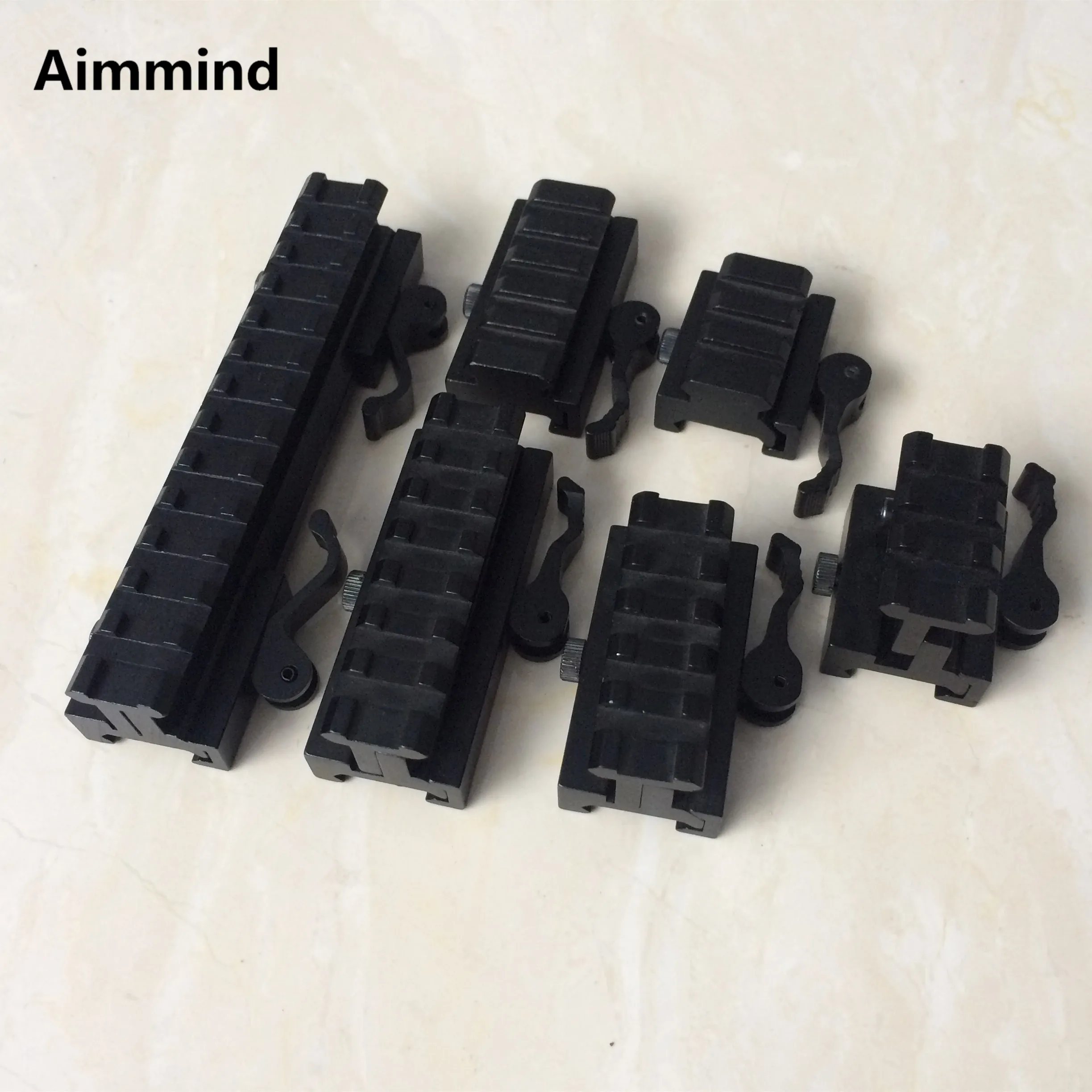 

Hunting accessories QD Quick Release Riser Scope Mount Adapter Adjustable height 20 mm Picatinny/Weaver Rail Base Caza Bipod