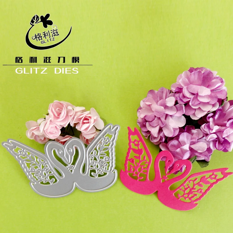 

Kiss swan die cutts metal cutting dies stencils for DIY Scrapbooking/photo album Decorative Embossing DIY Paper Cards
