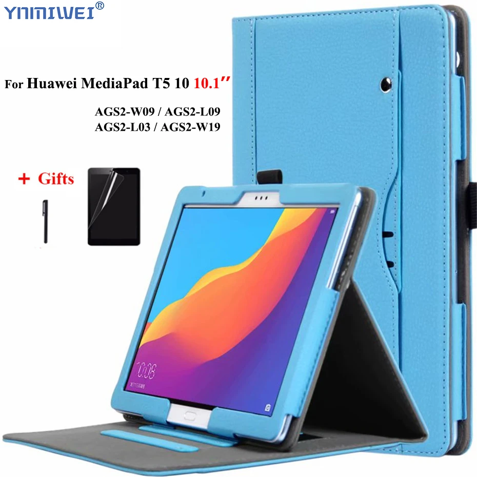 PU Leather Cover For Huawei MediaPad T5 10 AGS2 L09/L03/W09/W19 10.1