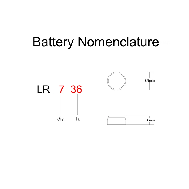 Кнопка Батарея AG3 LR41 LR736 LR41H SR41 SG3 192 384 392 392A 736 CX41 G3A LR41W SR736 1135SO 1,5 V щелочные батареи часы сотовый телефон