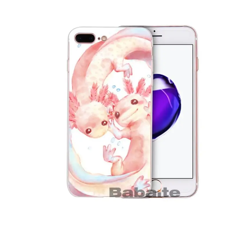 Babaite Прозрачный чехол для телефона с милыми животными Axolotl для iPhone 8 7 6 6S Plus X XS MAX 5 5S SE XR Cellphones11 11pro 11promax - Цвет: A10