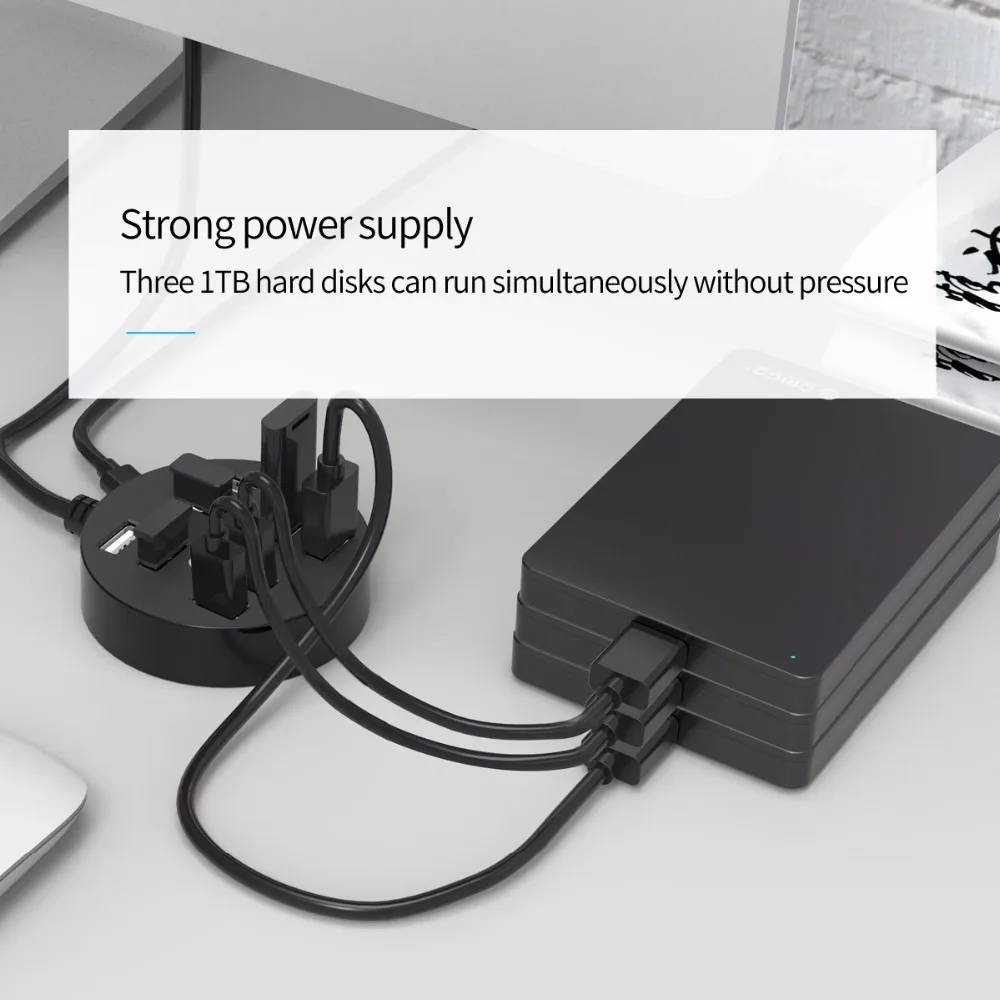 ORICO 8 Порты и разъёмы Портативный концентратор мини USB 2 0 хаб для портативных Desktopk