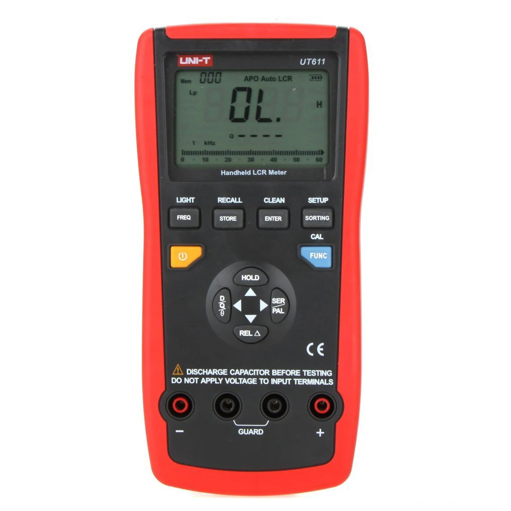 

New Style UNI-T UT611 LCR Meters Inductance Capacitance Resistance Frequency Tester with Series/Parallel Mode