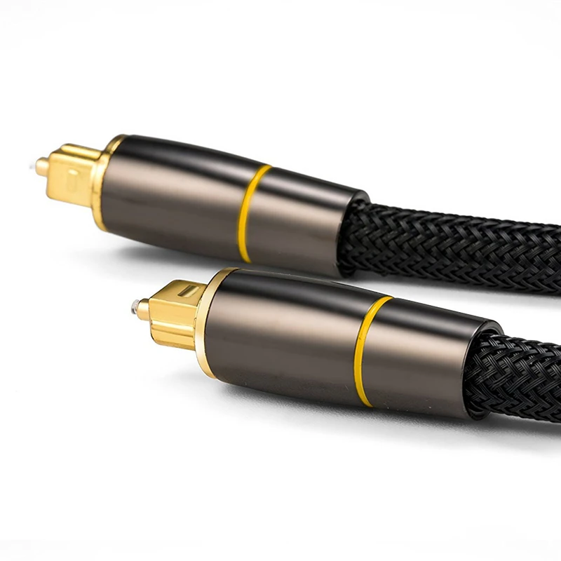 Rankman SPDIF Gold Plated Digital Optical Audio Cable Toslink Coaxial Cable for Amplifier Blu-ray Player Sound Bar DVD