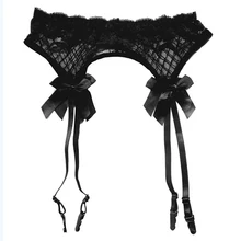 Puro laço ligas sexy superior coxa alta liga cinto meias bondage lingerie liga cinto suspender conjunto