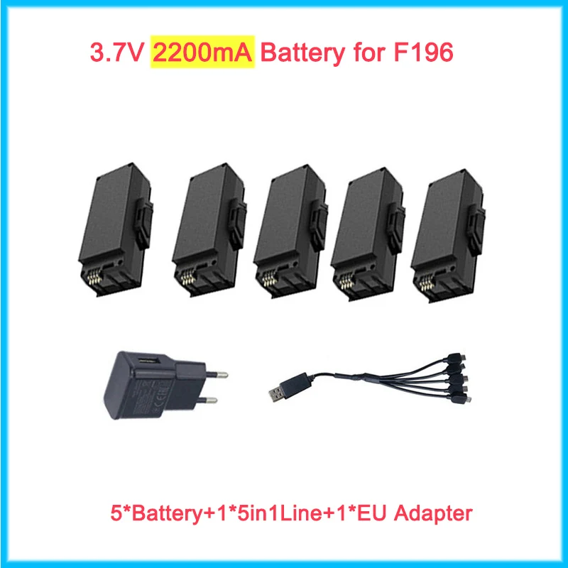 

3.7V 2200mA Lipo Battery Spare Parts for F196 RC Foldable Drone with 20mins long flying time Optical Flow Camera hd dron