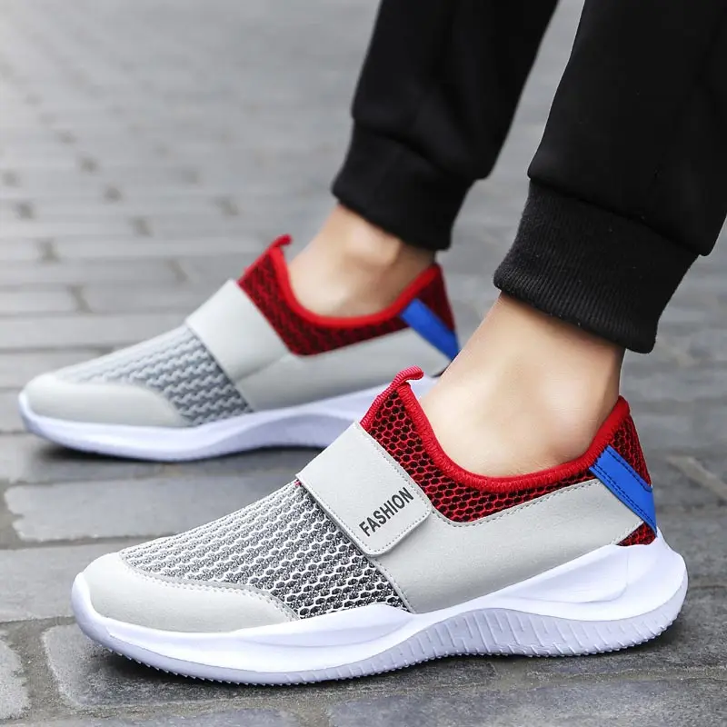 

Summer Slip-on Buty Sportowe Meskie Men's Sneakers Mens Running Shoes Sports Man Sport Shoes Male Tennis Gray Footwear Gym B-279