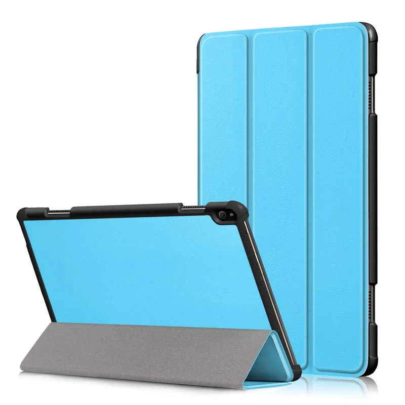 Чехол Smart Case для lenovo Tab P10 TB-X705F TB-X705L 10,1 дюймов Tri-Fold Стенд флип-чехол Искусственная кожа TB-X705F/L защитную оболочку кожи