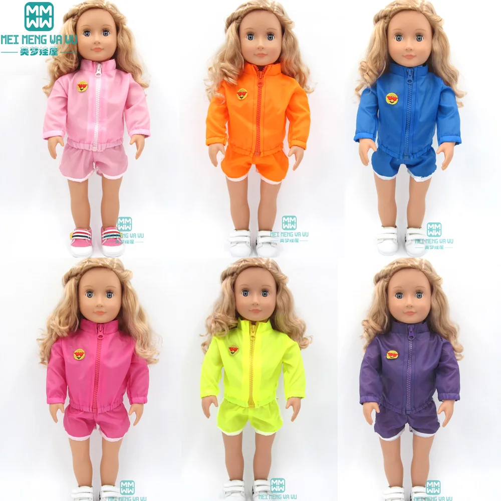 

Doll clothes for 45cm american doll and new born doll accessories fashion casual clothes