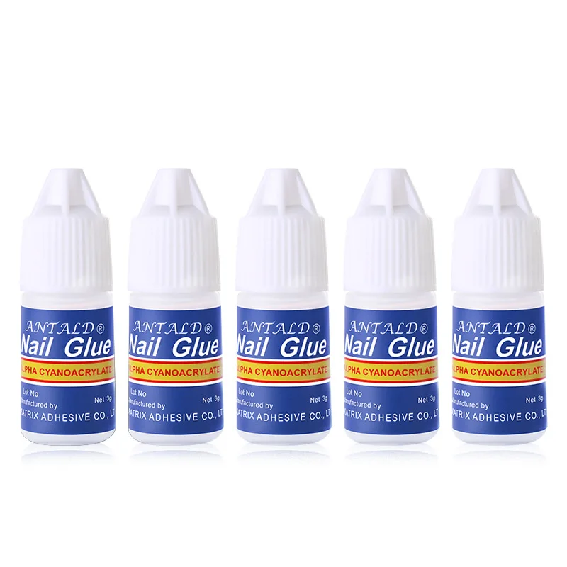 

10 Pcs Nail Glue for UV Acrylic Rhinestones Stickers False Tips Nails Decoration OR88