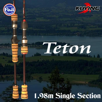 

KUYING TETON L 1.98m 1 Section 6'6" Casting Spinning Carbon Fiber Fishing Rod Cane Pole Stick Medium Fast Action FUJI Spare Part