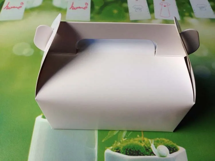30 шт. 16.2x9x8 см белый мусс рука Cake Box бумажная коробка подарочная упаковка коробки подарок на Новый год сумки и коробки для свадебных украшений
