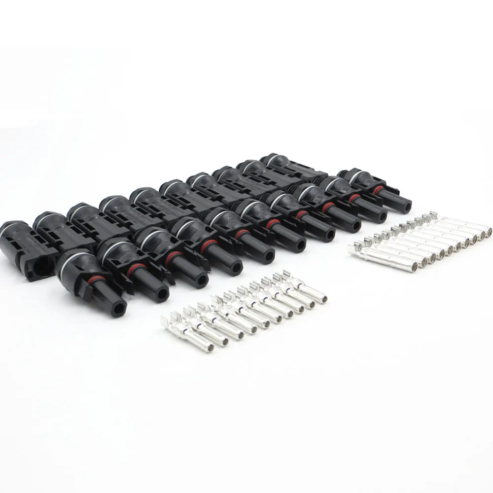 

10pairs x MC4 solar panel mounting Connector install mount solar kit connect 30A 1000VDC grid tie Inverter