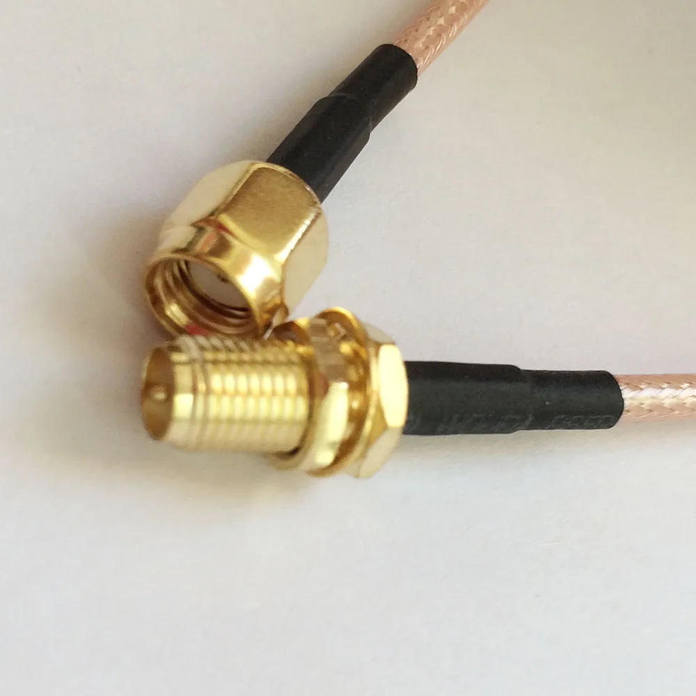 

ALLISHOP 5M WiFi router Antenna extension cable RF Convertor RP SMA plug straight to RP SMA jack RG316D Double shield silver