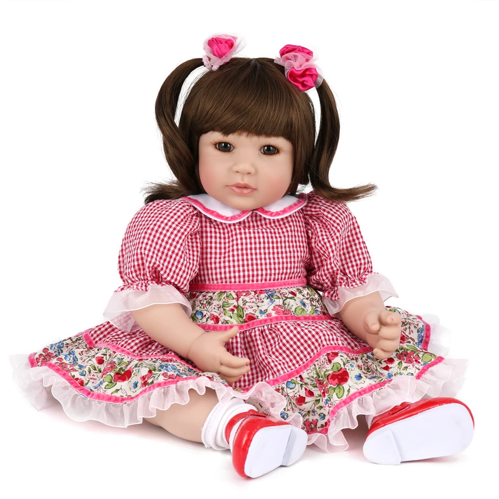 20 дюймов силиконовые Reborn Baby Doll игрушки 50 см Очаровательны Винил принцессы Кукла "малыш" Девушка bonecas подарок на день рождения игрушка для сна