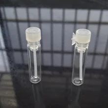 Лот из 100 шт 0.5мл~ 0,8 мл стеклянный флакон белый колпачок dip советы маленький пробный флакон духов Мини косметический контейнер