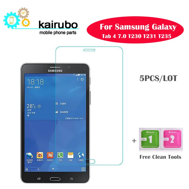 5 шт. для Samsung Galaxy Tab 4 9. 0 T230 T231 T235 закаленное стекло 9H Защита экрана Защитная пленка
