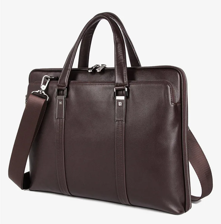 Мужская деловая сумка-мессенджер 15 ''для ноутбука, планшета, кожаная сумка через плечо, мужские сумки через плечо, натуральная кожаная сумка