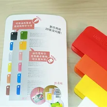 400 наборов блокнот клипса для заметок креативные канцелярские легкие зажимы цветные этикетки бумажный зажим метки папок повседневные зажимы 6 шт./компл