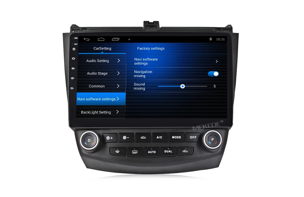 Sale 2G+32G android 7.1 1024X600 HD Car DVD Player for Honda Accord 7 2003-2007 with GPS Radio  dual / Single Zone Climate Control 10