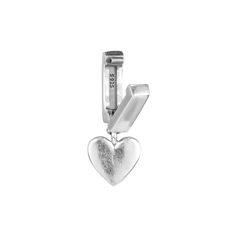 

2018 925 Sterling Silver Reflections Floating Heart Clip Charm Original Beads Fit Pandora Bracelet Necklace For Women Jewelry