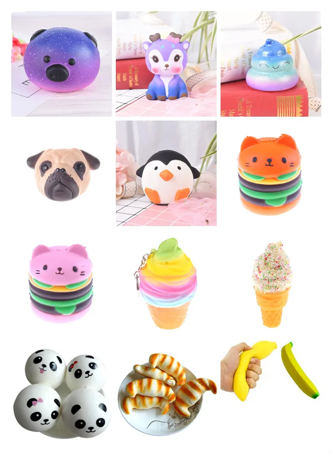 

Antistress toy for children Kids French Fries Cream Scented Squeeze Slow Rising Toy squeeze toy squishy Stress Reliever