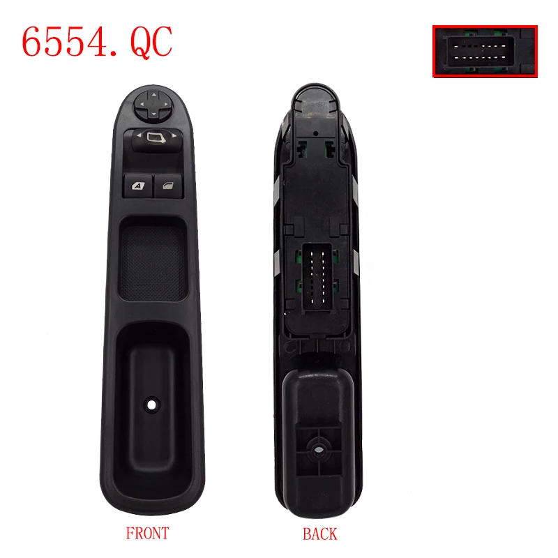 Переключатель Стеклоподъемника 6554.KT/6554.ER для Peugeot 207 307CC 307SW 2003 2010 Citroen C3 Picasso 6554.QC