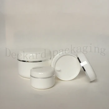 

(100pcs)20g white empty gar cosmetic containers,lip balm containers face cream box 20cc Cosmetics packaging container